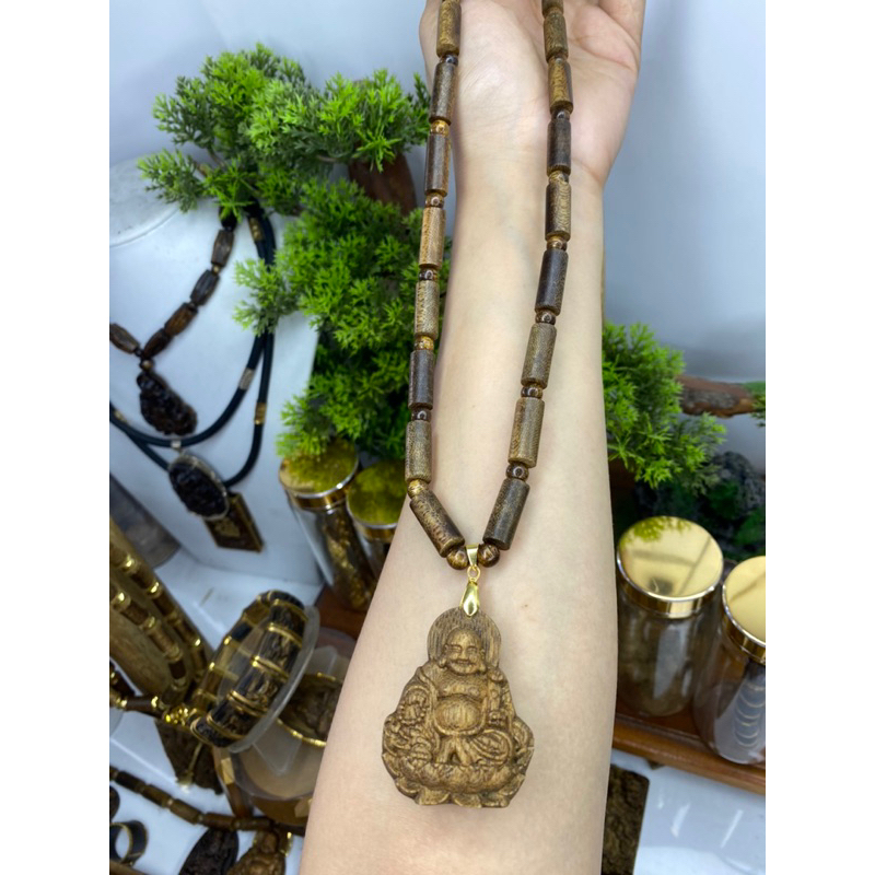 Dây chuyền trầm tốc mix mặt