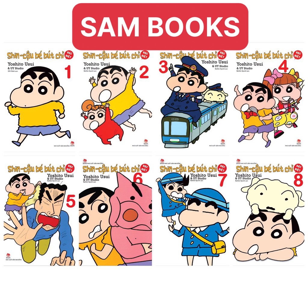 Trọn bộ 50 tập Shin cậu bé bút chì tặng 05 bút chì 2B trị giá 50k
