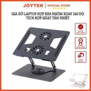 Giá Đỡ Máy Tính Xách Tay, Laptop, Máy Tính Bảng, Đế Tản Nhiệt Xoay 360 Độ Chất Liệu Hợp Kim Điều Chỉnh Độ Cao Gấp Gọn