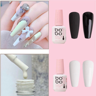 Sơn gel trắng , đen ,trắng sữa bobo 15ml , trắng sữa bobo
