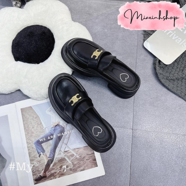 Giày Sục Nữ da tag Ce  đế đúc siêu nhẹ êm chân LOẠI 1 FULL HỘP