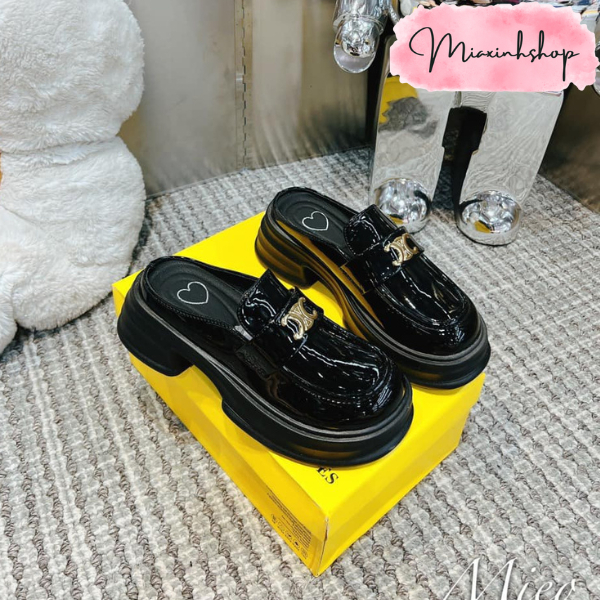 Giày Sục Nữ da tag Ce  đế đúc siêu nhẹ êm chân LOẠI 1 FULL HỘP