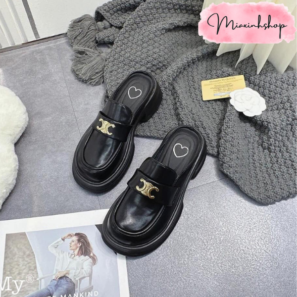 Giày Sục Nữ da tag Ce  đế đúc siêu nhẹ êm chân LOẠI 1 FULL HỘP