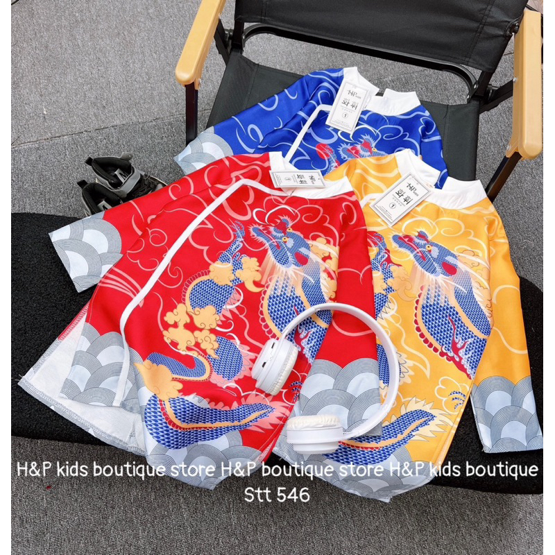 Áo Dài Rồng chất đẹp cho bé trai