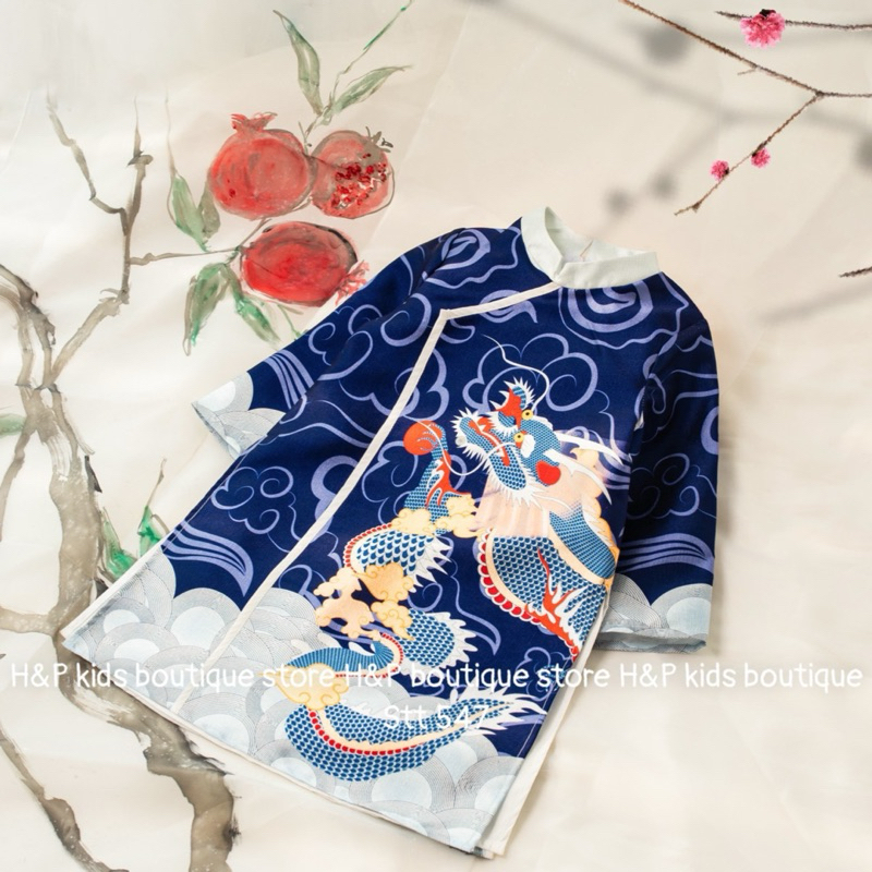 Áo Dài Rồng chất đẹp cho bé trai