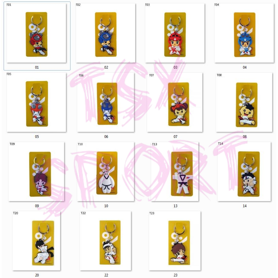 Móc khóa Taekwondo CHIBI x Võ Phục TS