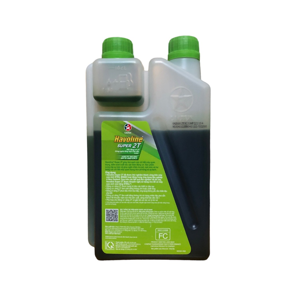 Nhớt xe máy hai thì Caltex Havoline Plus 2T & Super 2T