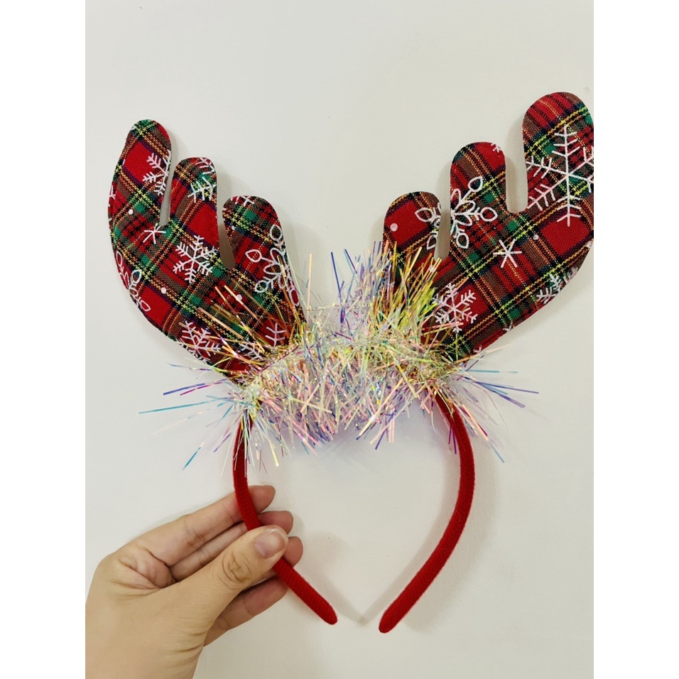 Bờm noel, cài tóc giáng sinh, băng đô đa dạng mẫu, quà tặng cho bé và người thân