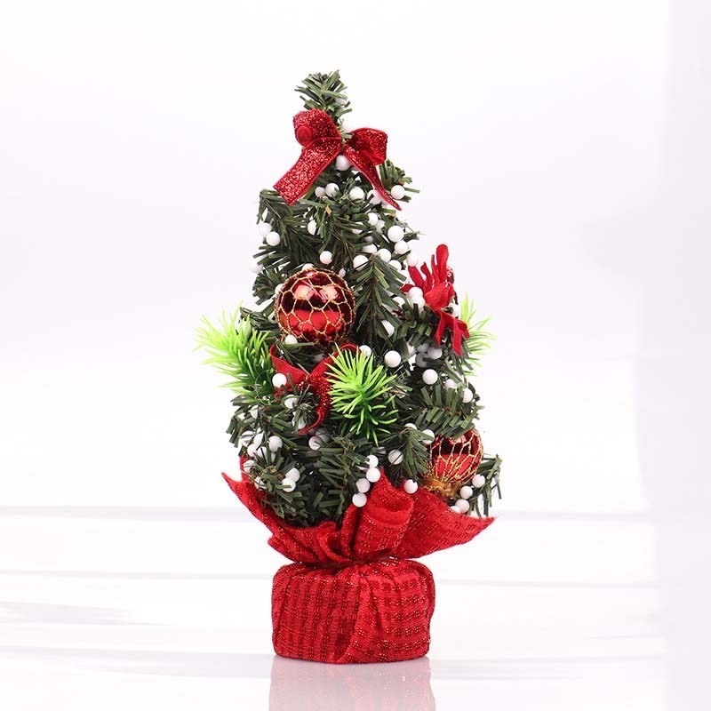 Cây thông Noel mini 20cm để bàn trang trí decor quà tặng giáng sinh