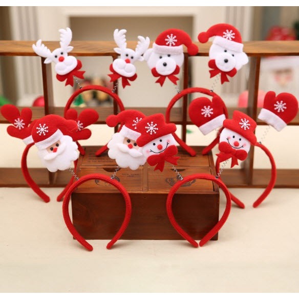 Bờm noel, cài tóc giáng sinh, băng đô đa dạng mẫu, quà tặng cho bé và người thân