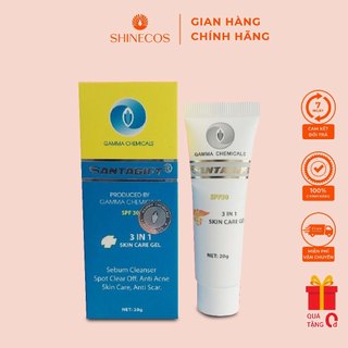 Kem Mụn SANTAGIFT 20gr - Gel giúp giảm mụn - Mờ thâm - Chống nắng