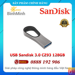 Usb boot cứu hộ 3.0 64gb 128gb sandisk ultra loop cz93 flash drive 130mb/s - bh 3 năm