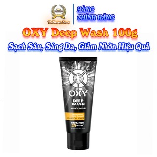 Kem rửa mặt có hạt sạch sâu oxy deep wash 100g - sạch sâu, sáng da, giảm nhờn hiệu quả