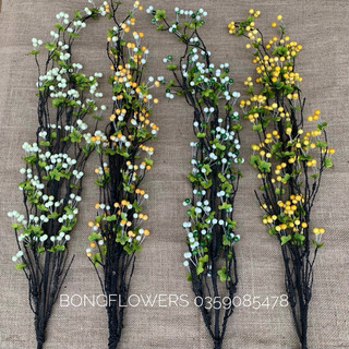 Cành cherry cổ decor siêu xinh hàng cao cấp nhập khẩu