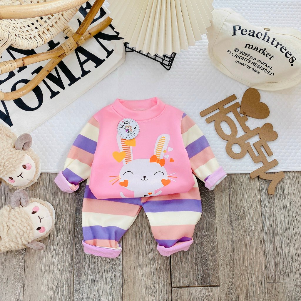 Đồ bộ bé trai , đồ bộ bé gái chất nỉ bông siêu ấm cho bé từ 6kg đến 16kg