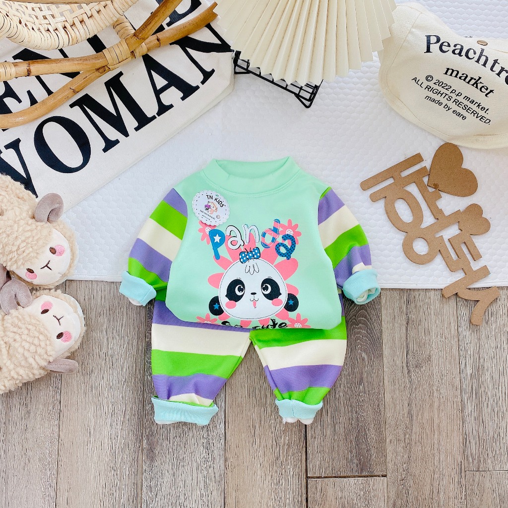 Đồ bộ bé trai , đồ bộ bé gái chất nỉ bông siêu ấm cho bé từ 6kg đến 16kg