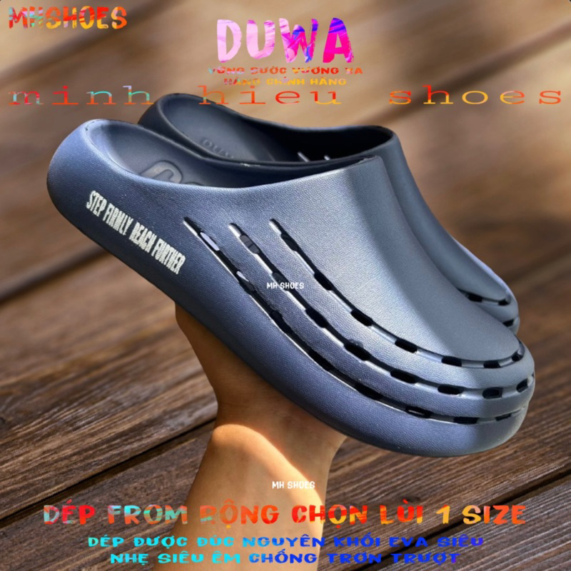 Dép sục duwa chính hãng dép sục cao su đi mưa đi nước siêu êm chống trơn trượt duwa