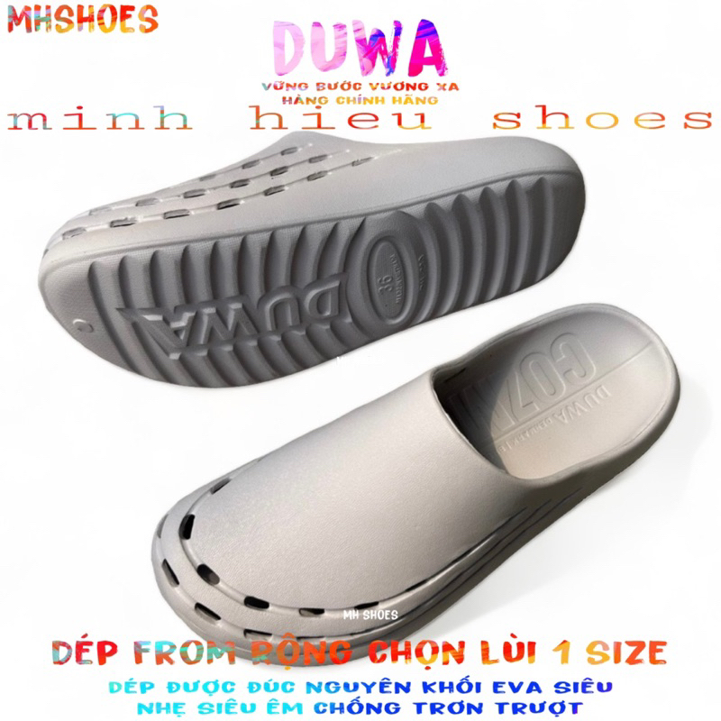 Dép sục duwa chính hãng dép sục cao su đi mưa đi nước siêu êm chống trơn trượt duwa
