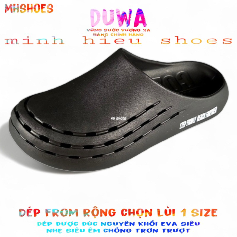 Dép sục duwa chính hãng dép sục cao su đi mưa đi nước siêu êm chống trơn trượt duwa