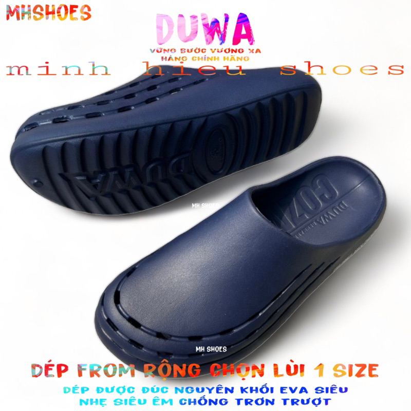 Dép sục duwa chính hãng dép sục cao su đi mưa đi nước siêu êm chống trơn trượt duwa
