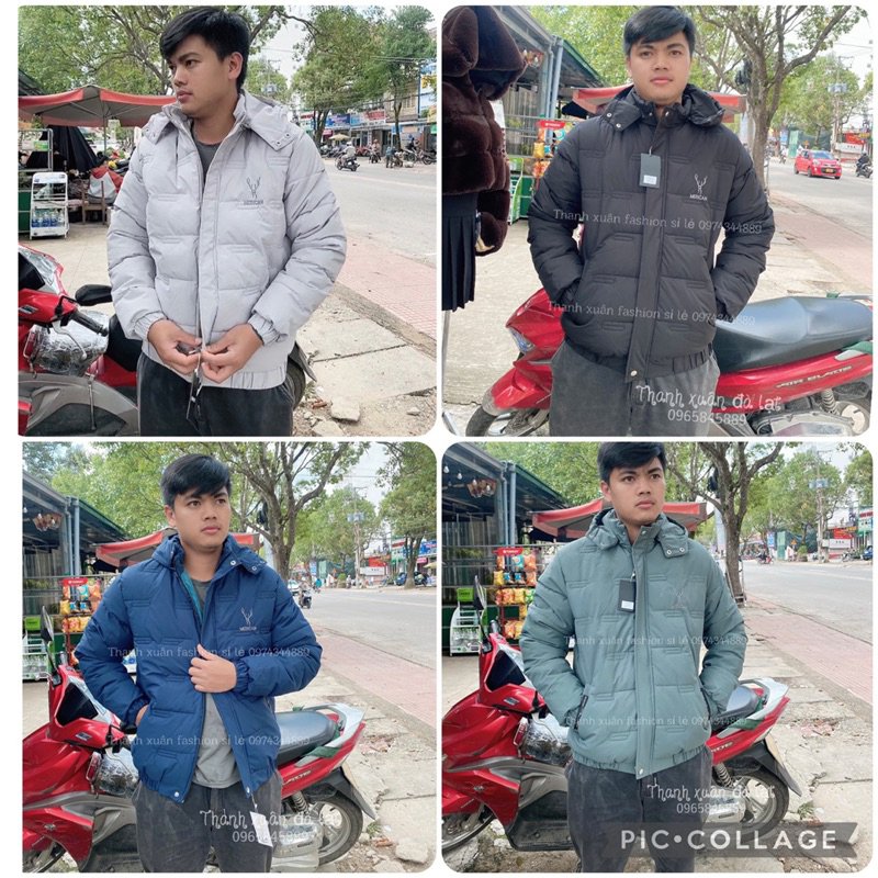 Hình thật - Áo khoác phao nam 3 lớp mặc ấm áp cho mùa đông