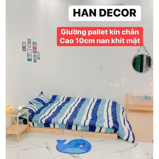Giường Pallet gỗ thông cao cấp kín chân 4 mặt đủ kích cỡ