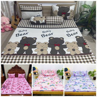 Bộ drap thun lạnh nhiều mẫu, ga thun hàn size 1m4 1m6 1m8