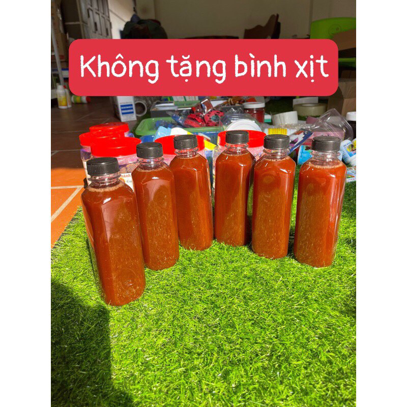 om dai da đỏ da cho gà chọi chai 330ml kèm chổi quét