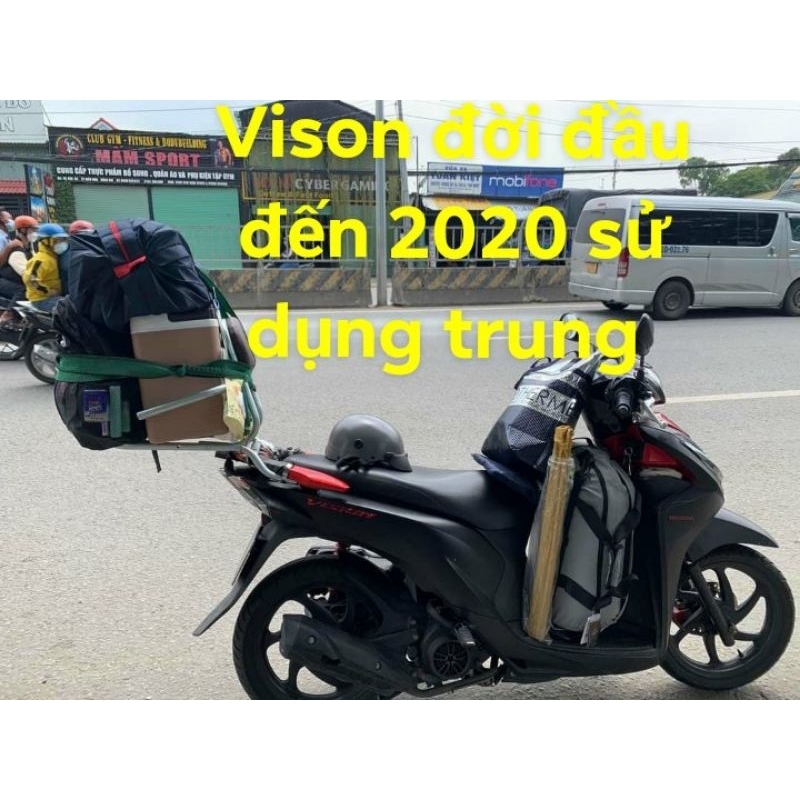 Cổ dê tốt và rất Bền,Baga phượt lấp cho xe vision đời củ đến năm 2020 lắp Trung mẫu, lưu ý chọn đúng mẫu xe giúp shop