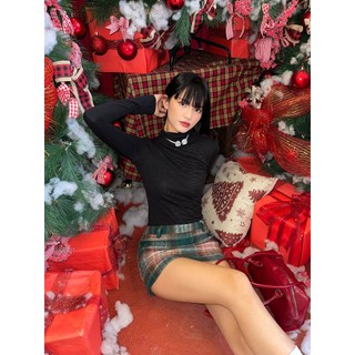 DECOS|ÁO THUN CỔ LỌ TAY DÀI