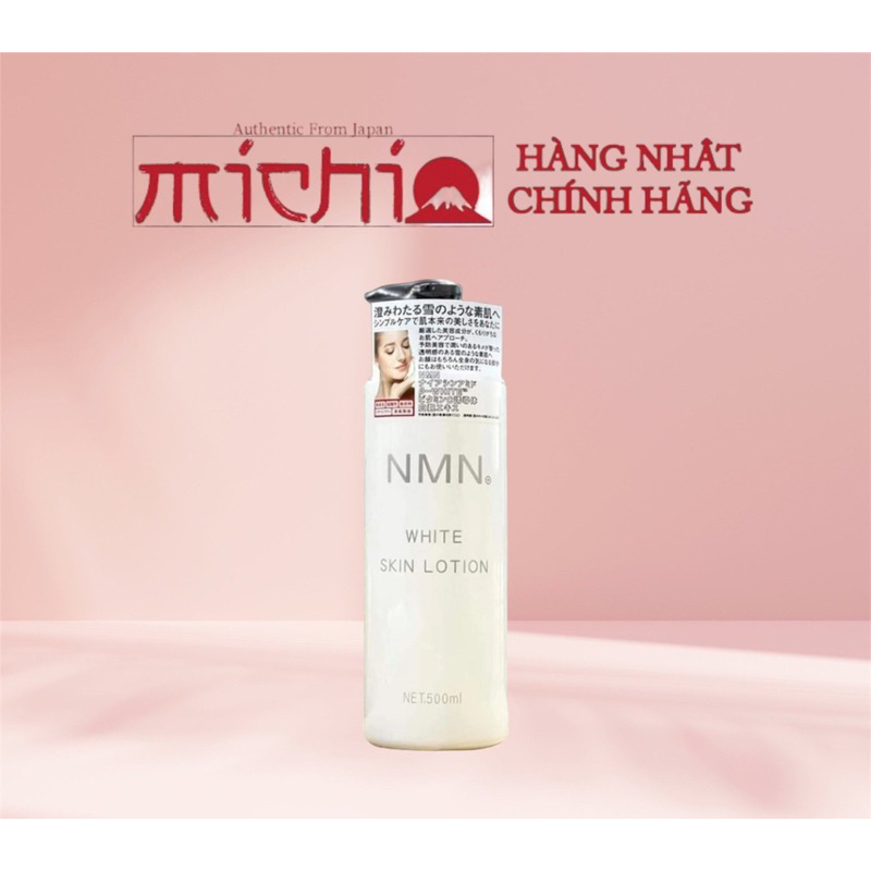 Nước Hoa hồng NMN, Toner Trắng Da Chống Lão Hoá, Lotion cấp ẩm sáng da Nhật Bản 500ml