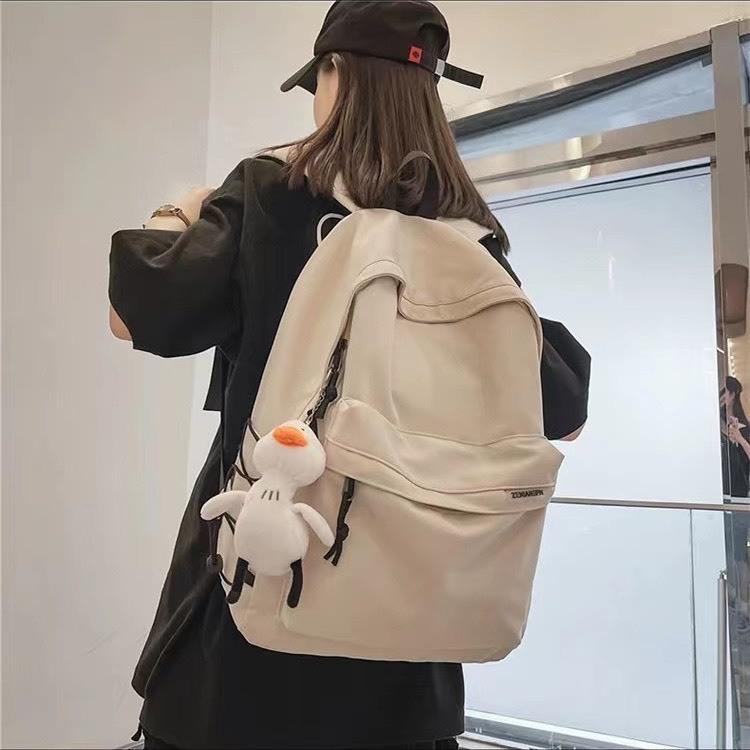 Balo ulzzang hai khóa song song chất dù kiểu dáng đẹp phong cách cá tính