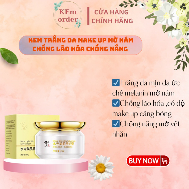 KEM BAN NGÀY VỪA MAKE,VỪA LÀM TRẮNG MỜ NÁM CĂNG BÓNG