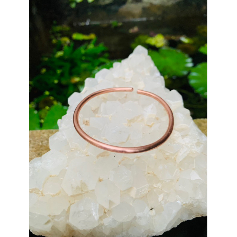 Vòng tay đồng đỏ nguyên chất đặc 3li