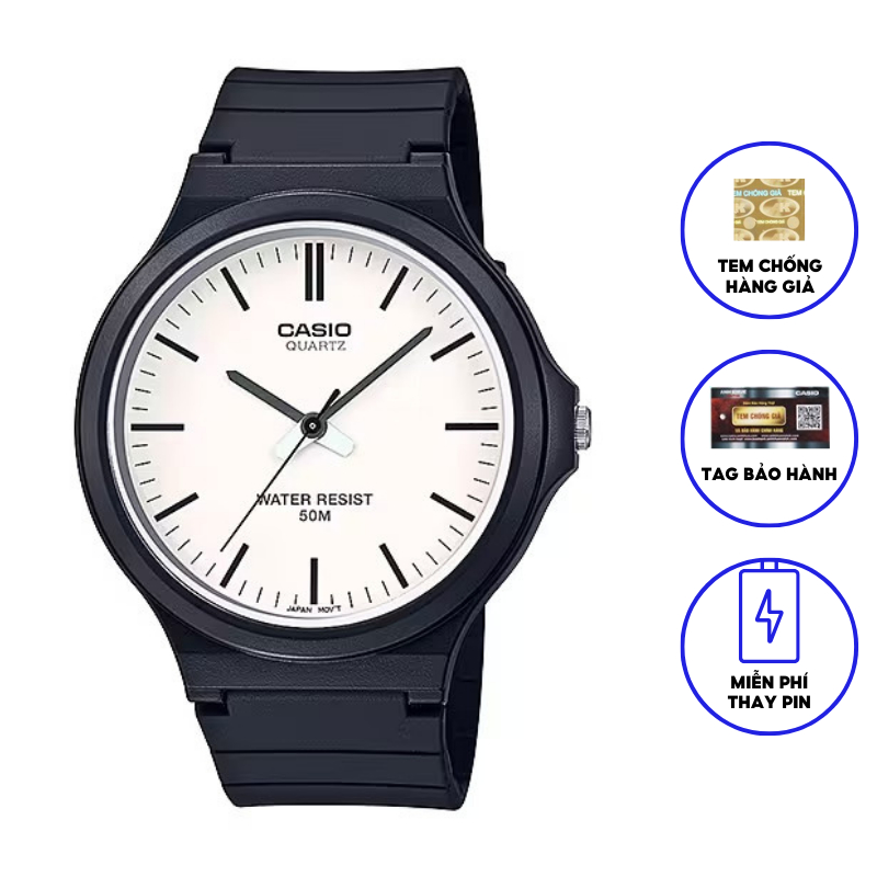 Đồng hồ nam dây nhựa Casio MW-240-7EV chính hãng