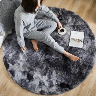 Thảm lông tròn decor kích thước 100cmx100cm