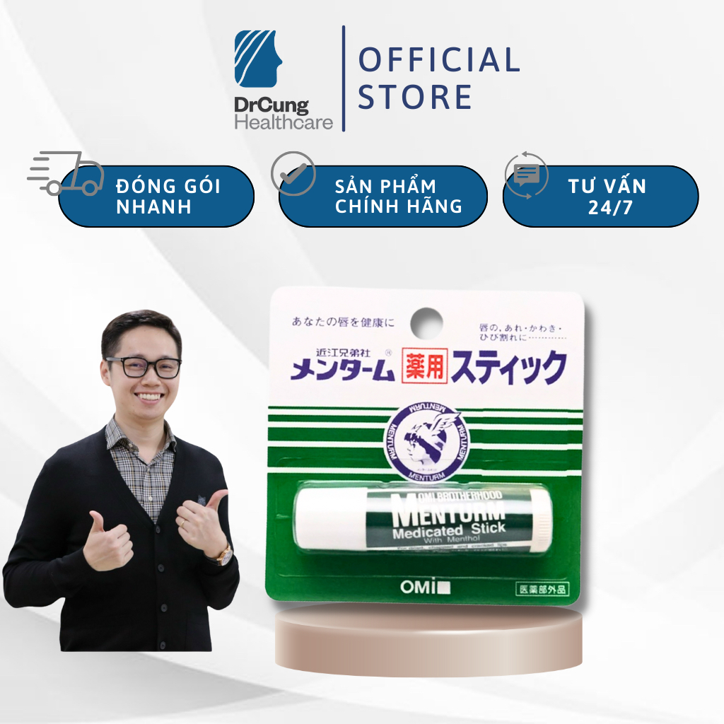 Bác Sĩ Cung Son Dưỡng Omi Brotherhood Menturm Medicated Stick [Chính Hãng]