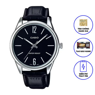 Đồng hồ nam dây da chính hãng Casio MTP-V005L-1BUDF