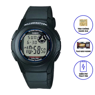 Đồng Hồ Nam Casio Dây Nhựa Chính Hãng F-200W-1ADF