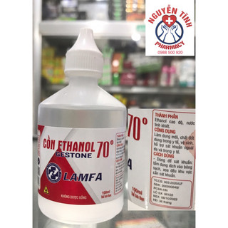 Cồn 70 độ y tế chai 100ml