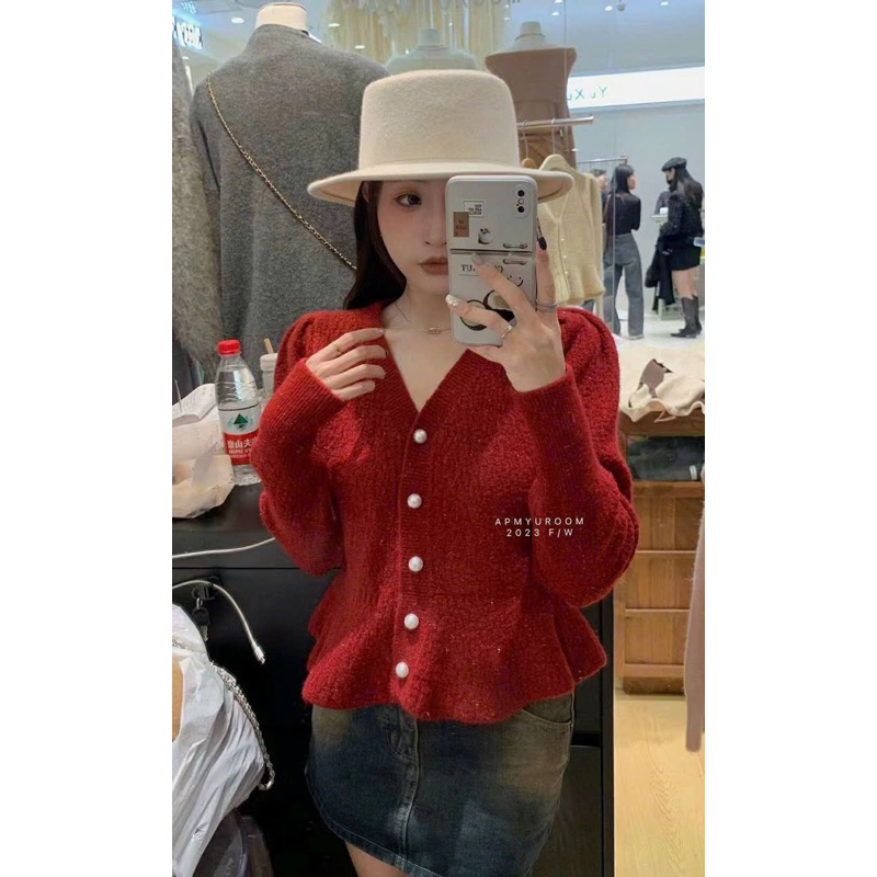 ÁO LEN CÚC NGỌC DÁNG XOÈ HÀNG L1