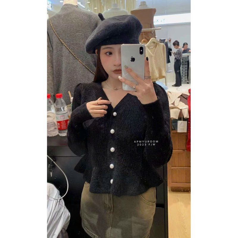 ÁO LEN CÚC NGỌC DÁNG XOÈ HÀNG L1