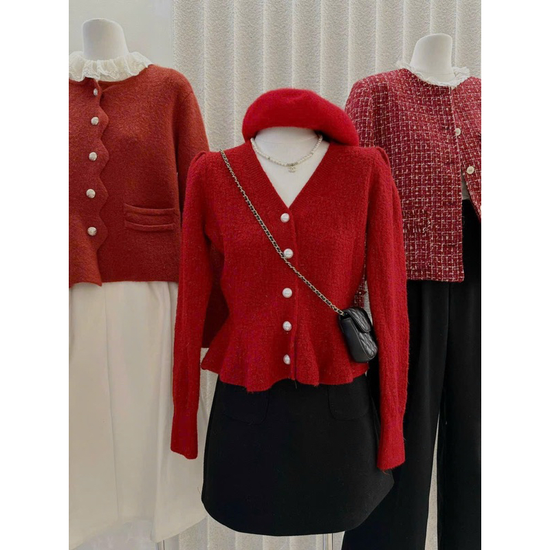 ÁO LEN CÚC NGỌC DÁNG XOÈ HÀNG L1