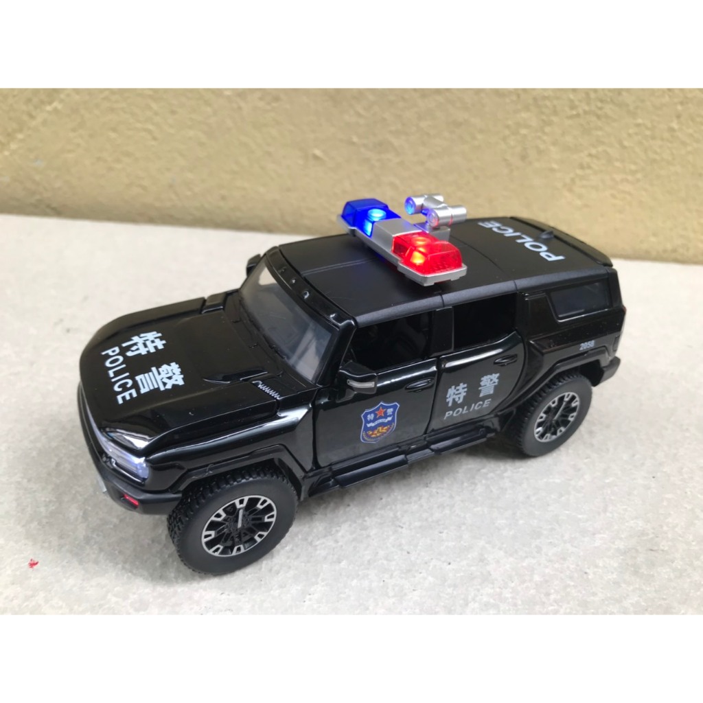 Mô hình xe Cảnh Sát GMC HUMMER EVs - 1:32