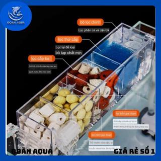 Lọc tràn bể cá . Lọc bể cá tích hợp máy bơm . Tặng kèm bông lọc