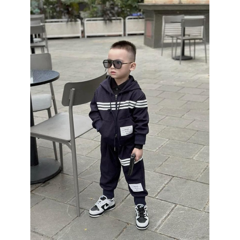 SET BỘ THỂ THAO THOM SỌC NGANG CHO BÉ