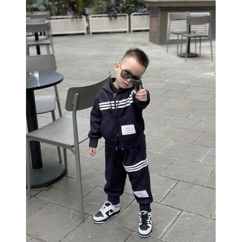 SET BỘ THỂ THAO THOM SỌC NGANG CHO BÉ