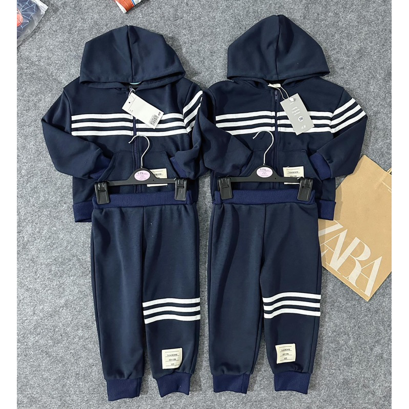 SET BỘ THỂ THAO THOM SỌC NGANG CHO BÉ