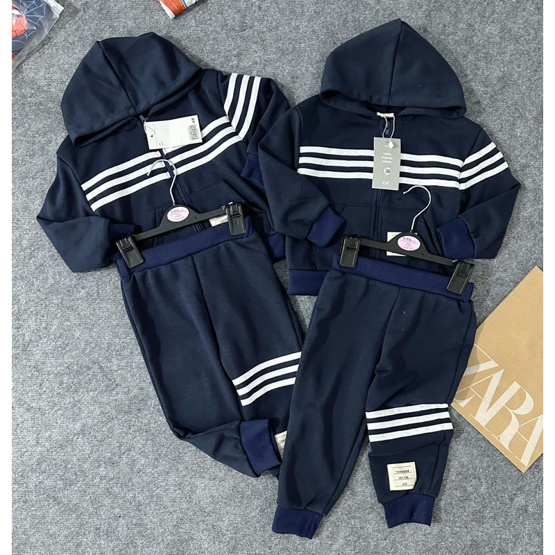 SET BỘ THỂ THAO THOM SỌC NGANG CHO BÉ