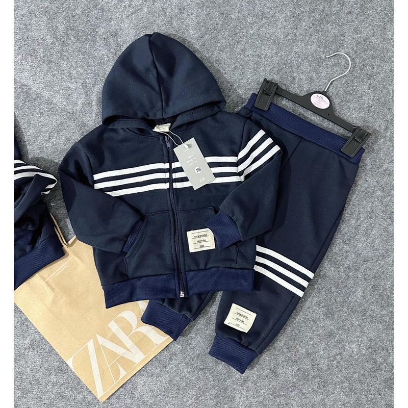 SET BỘ THỂ THAO THOM SỌC NGANG CHO BÉ